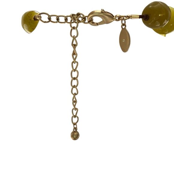 Chico’s Green & Gold Chunky Necklace Great Condition. SOLD OUT AT CHICO’S. - Picture 4 of 5